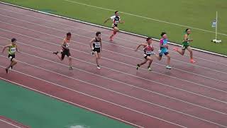 20231009140752宮崎市民体育大会中1男100ｍ5組