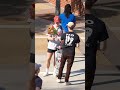 giving flowers to strangers