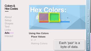Learn SVG- Colors & Hex Codes