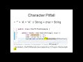 Java - Introduction to chars and Strings