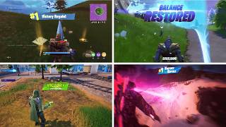 Winning as Godzilla vs Thanos vs Doom in Fortnite