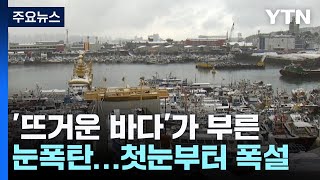 '뜨거운 바다'가 부른 눈폭탄...첫눈부터 폭설 / YTN