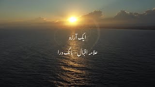 اک آرزو- علامہ اقبال – بانگ درا - Allama Iqbal