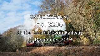 GWR 2251 Class 0-6-0 no. 3205 at the South Devon Railway