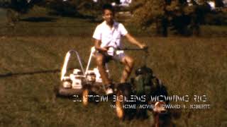 Bolens combo mowing rig - 1965 home movie