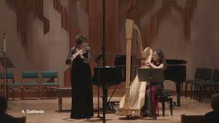 Quatre Danses Médiévales op.45 - J. LAUBER  / S. Greenberg (flute) \u0026 C. Montes Mateo (harp)