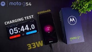 Moto G54 Charging Test ⚡| 5G | Moto G54 Charging Time | 33W 6000mAh | Hindi