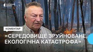 «Екологічна катастрофа». Які наслідки для довкілля масштабної лісової пожежі на Донеччині