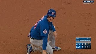 NLCS Gm3: Rizzo steals second in the 2nd inning