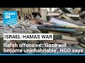 Israel's Rafah offensive: 'Gaza will become uninhabitable', NGO says • FRANCE 24 English
