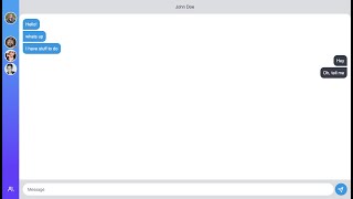 Make a fully encrypted chat from A to Z with javascript