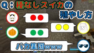 【MSSP切り抜き】種なしスイカの殖やし方⁉3人の回答から得られた結論は…？　日刊マイクラ魔法編