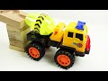 marble run race ☆ haba slope u0026 retro makita truck excavator garbage truck dump truck ambulance