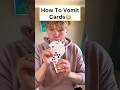 How To Vomit Cards?!😱 #shortsvideo #shorts #magic #tricks #magician #satisfying