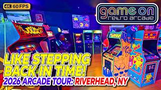 NOSTALGIA OVERLOAD! Game On Retro Arcade (Riverhead NY), 4K arcade tour & full walkthrough, May 2026