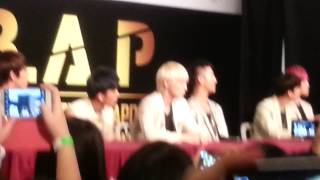 130807 B.A.P LOESG Press conference Talking