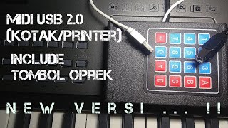 Modul midi keyboard usb 2 | tanpa oprek mesin