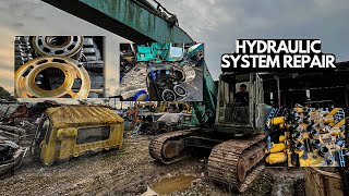 Restoring excavator hydraulic system | Excavator Restoration Part 2