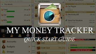 MyMoneyTracker Quick Start Guide