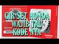 GIR SET HONDA.. KWW KWB KPH KTL K41