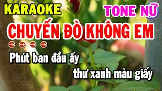 Karaoke Chuyến Đò Không Em Tone Nữ Nhạc Sống Beat Hay Nhất | Kho Nhạc Karaoke