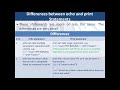 3. PHP & MySQL | Echo and Print Statement in PHP