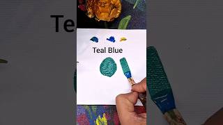 How to get Teal blue by acrylic paints | Teal blue colour | acrylic colour mixing for Teal blue