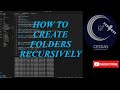 31.  How to create folders recursively in python using OS makedirs method