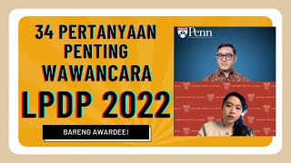 LATIHAN WAWANCARA LPDP 2022 Bareng Awardee LPDP!!! | Kisi-kisi Wawancara LPDP