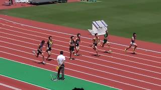 愛知県高校総体　男子100m　予選第4組　2018/05/19