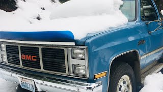 Cold starting 1986 GMC Sierra Classic 2500