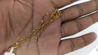 3 Grams Gold chain New design only 3 Grams 3grams gold chain