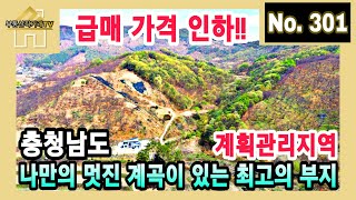 [급매 가격인하] 계획관리지역! 나만의 멋진 계곡이 있는 최고의 부지 / 주인 직거래 매물 [부동산직거래TV]