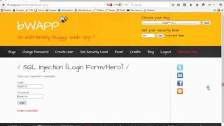 bWAPP SQL Injection Login FormHero