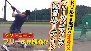 【逆方向・ゴロ打ち実践!!】スキルがあればなんでも出来る!フリーB.P. これ確認！ドリル解説