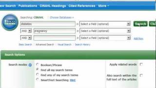 Using Keywords to Search CINAHL