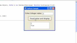 Visual Basic 2008 for Beginners: Tutorial 9.2 - TryParse Method Part 2