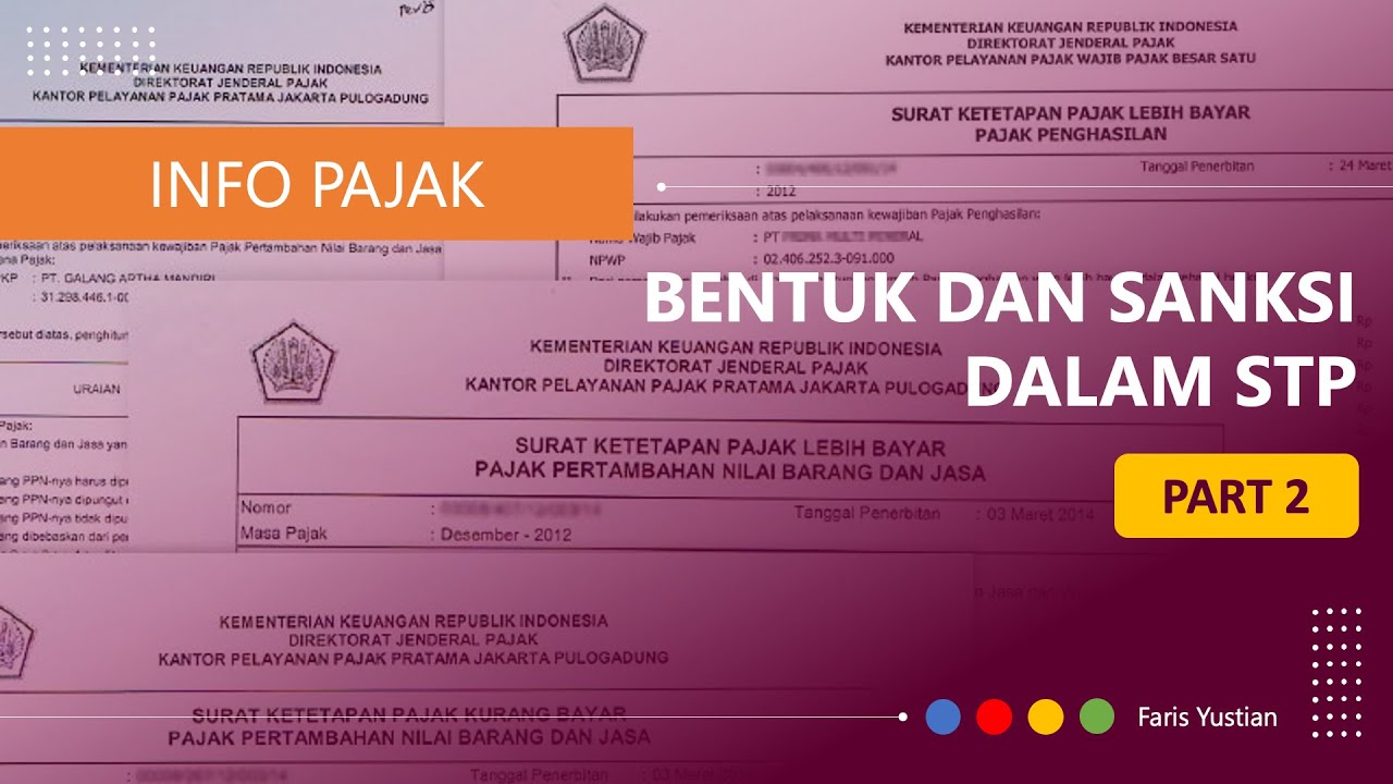 [Part 2] Mengenal STP (Surat Tagihan Pajak): Bentuk Dan Sanksi Dalam ...