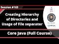 Java - Part 263 - Creating Hierarchy of Directories and Usage of File separator
