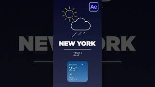 Create Weather Animations in After Effects #tutorial