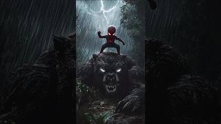 Baby Spider-Man VS Snake man, Ninja, Black bear #spiderman #ai #against #baby