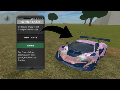 By Photo Congress Code Game Roblox Vehicle Simulator - codes for car simulator roblox