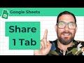 How to Share Only One Tab in a Spreadsheet