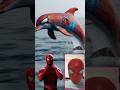 Superheroes but dolphin 🐬🤩 #marvel #spiderman