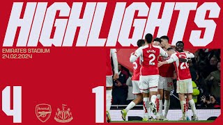 HIGHLIGHTS | Arsenal vs Newcastle United (4-1) | Gabriel, Havertz, Saka and Kiwior