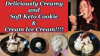 Soft Keto Vanilla Ice Cream | Cookies \u0026 Cream