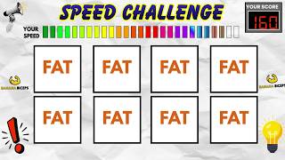 Slow to Fast Say The Word On Beat Speed Challenge 49 | SPEED EDITION | Fast Rhythm | PPAP