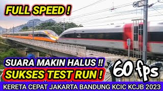 Video 60fps! Berasa WHOOSH Banget Kereta Cepat Jakarta Bandung Full Speed KCIC KCJB Terbaru