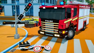 Fire Truck steals traffic lights? | Wheel City Heroes (WCH) Police Truck Cartoon