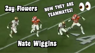 Nate Wiggins Vs Zay Flowers! 🔥👀 (WR Vs CB) Nate Wiggins is a Baltimore Raven 🔥🔥